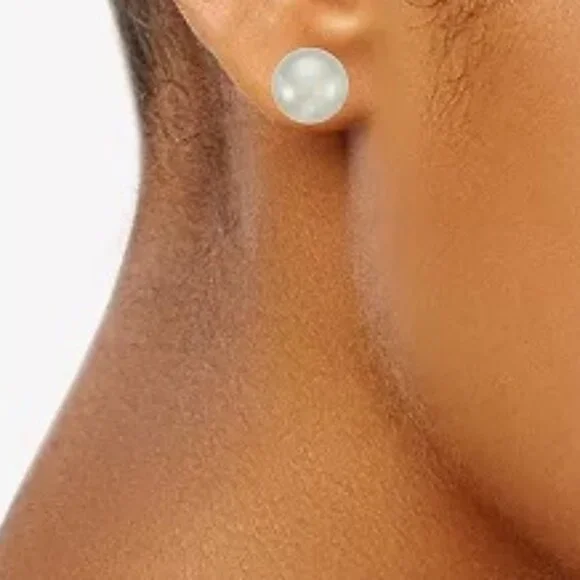 VERA WANG Romantic 6pc LOT/SET Gunmetal White Pearl Stud Earrings**NEW! - Picture 2 of 2